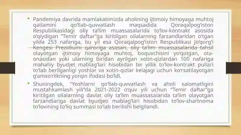 TALABA YOSHLARGA IJTIMOIY HIZMAT KO’RSATISH FAOLIYATINING PEDAGOGIK KOMPONENTI 4