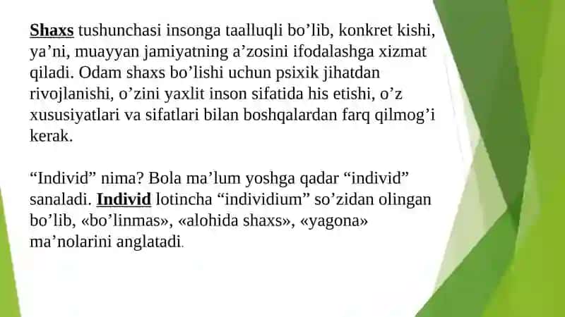 Yunogogikada shaxs va ijtimoiylashuv va yoshlar ta’limi 4