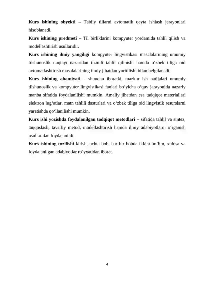 Kompyuter lingvistikasi 4