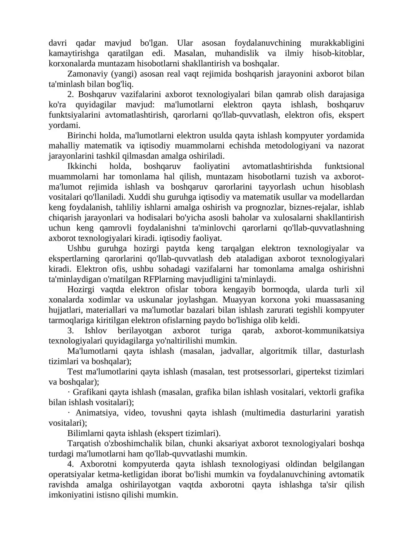 Axborot Texnologiyalari 4