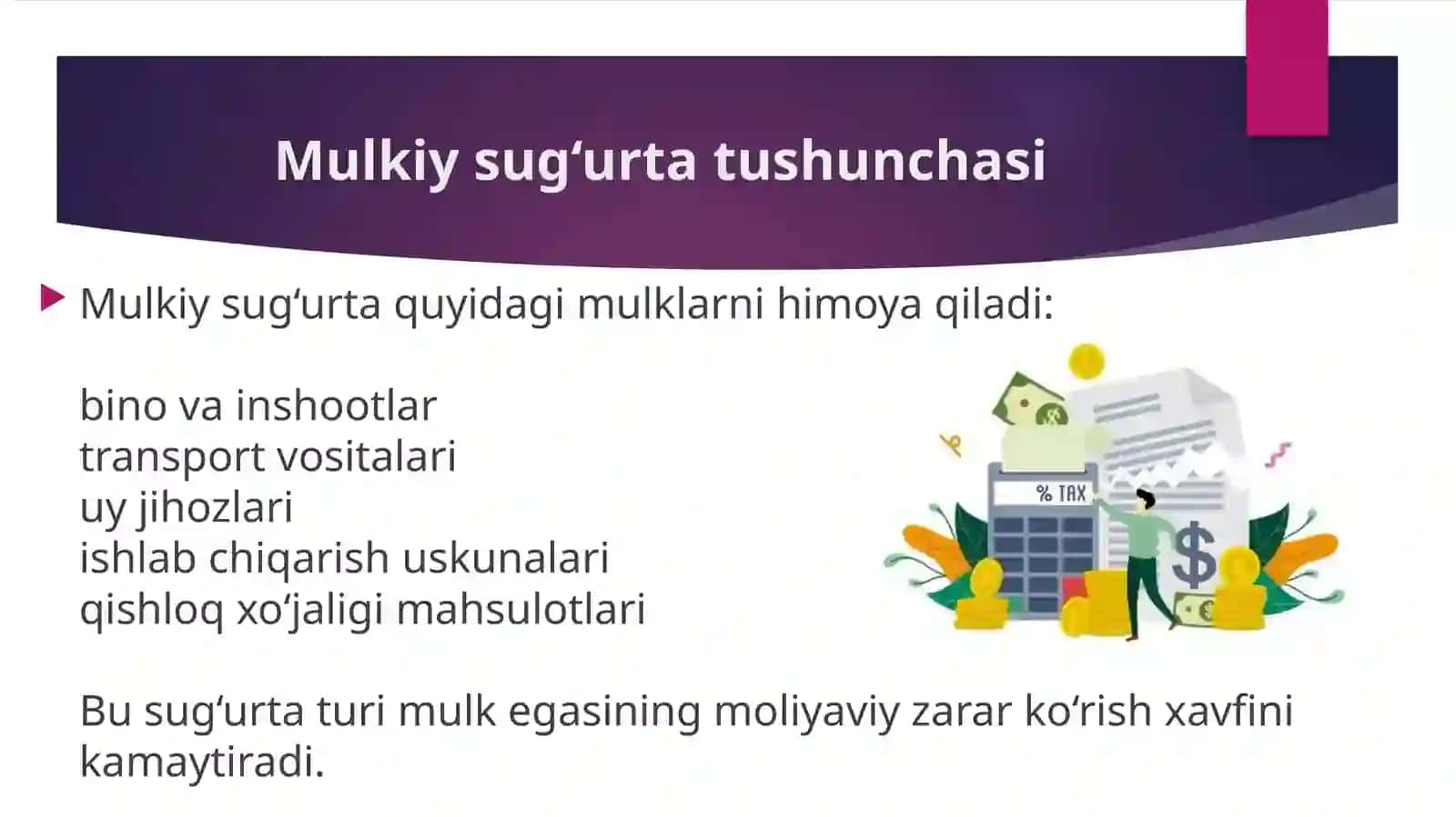 Mol Mulk sugʻurtasi 4