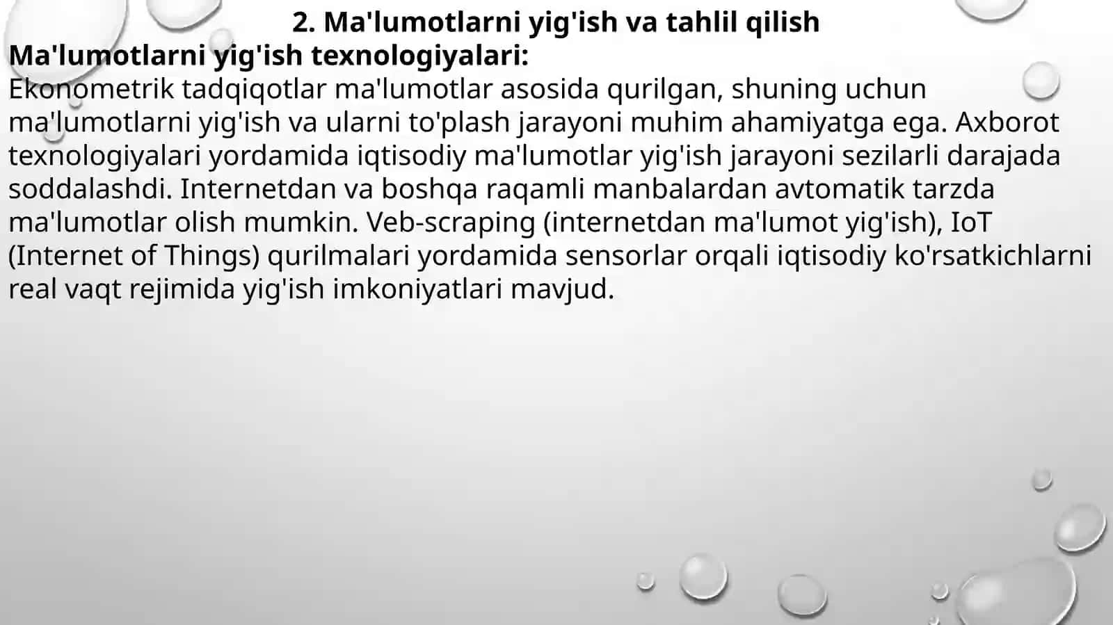 ekonometrik tadqiqotlarda axborot texnologiyalari 4