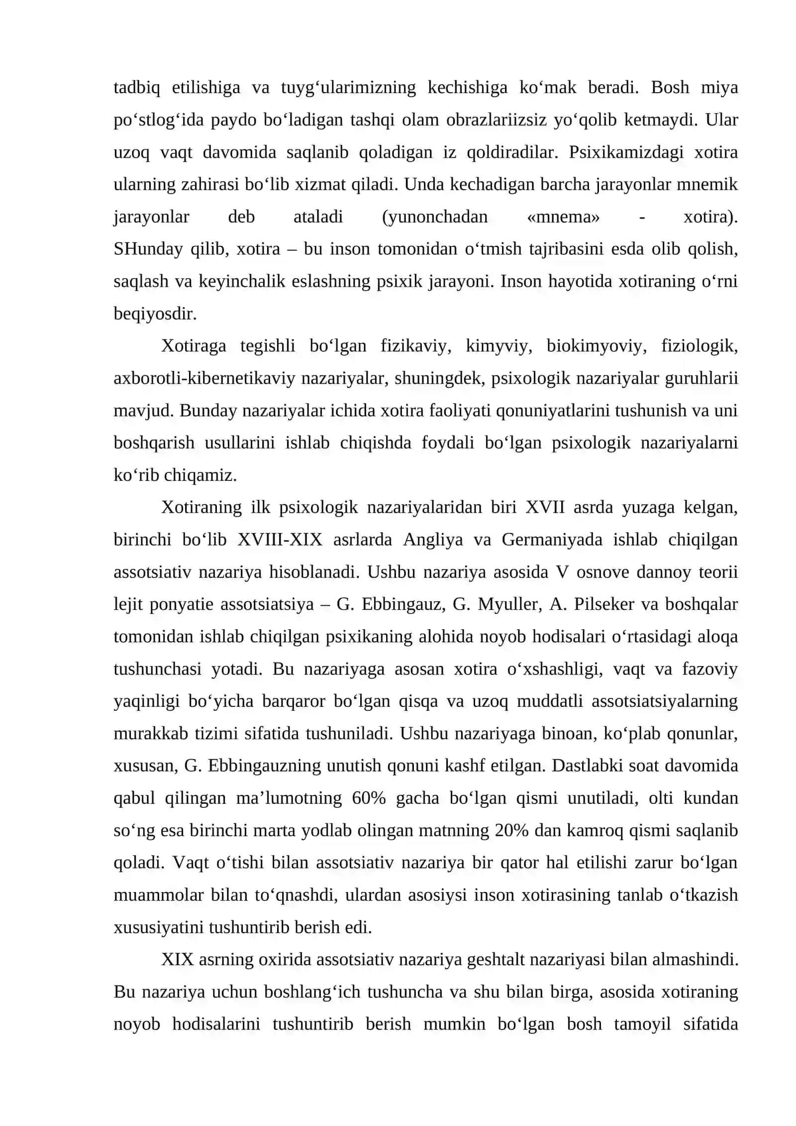 Xotira,tafakkur va boshqa jarayonlarda yosh ko’rsatkichlarining taqqoslovchi xarakteristikasi 4