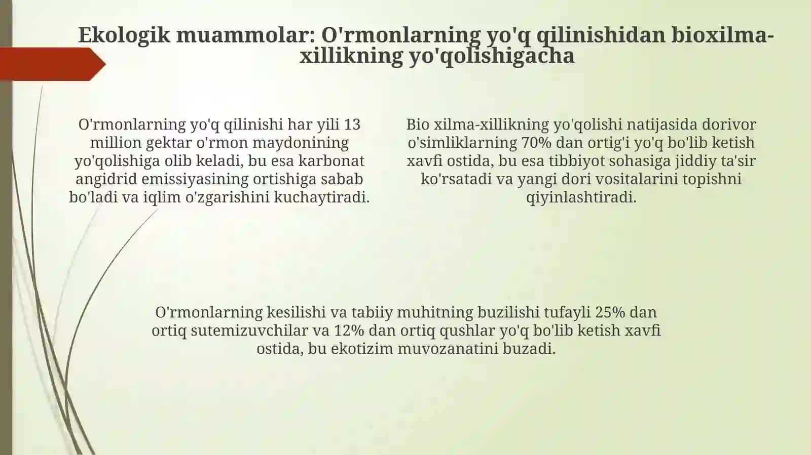 Inson faoliyatining tabiatga ta'siri 4
