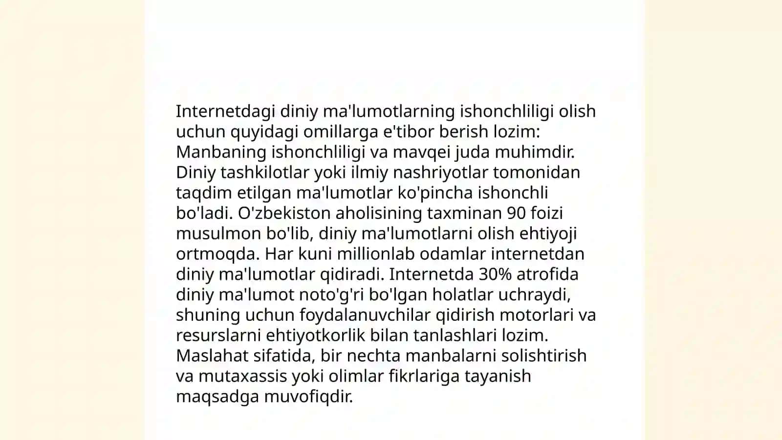 Ijtimoiy tarmoqlardagi diniy axborot iste'moli madaniyatining tarbiyalashning zarurati 4