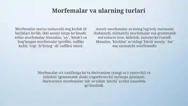 Tillarning morfologik tasnifi 4