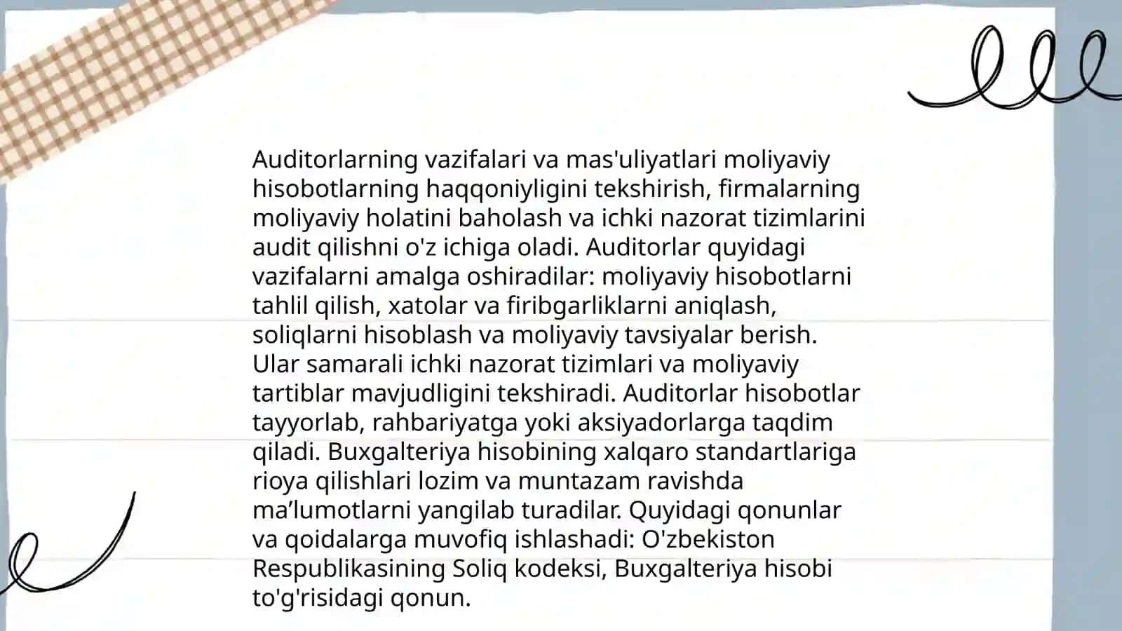 Auditorlik tanlash tushunchasi va uni tartibga soluvchi standartlar 4