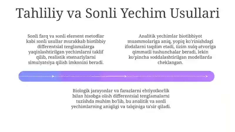Differentsial tenglamalar yordamida biologik jarayonlarni modellashtirish 4