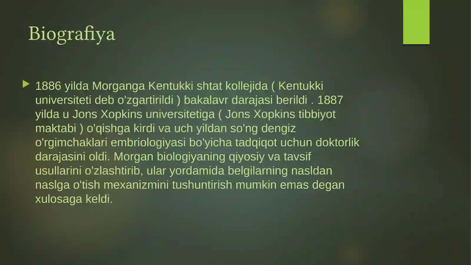 Morganning ilmiy tadqiqotlari 4