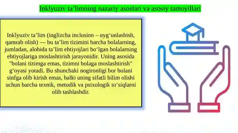 Inklyuziv ta'lim tamoyillari rivojlanish isdiqbollar 4