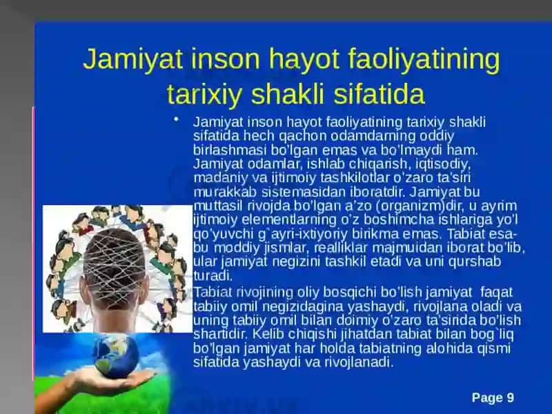 Жамият фалсафаси ва инсон борлиғи 4