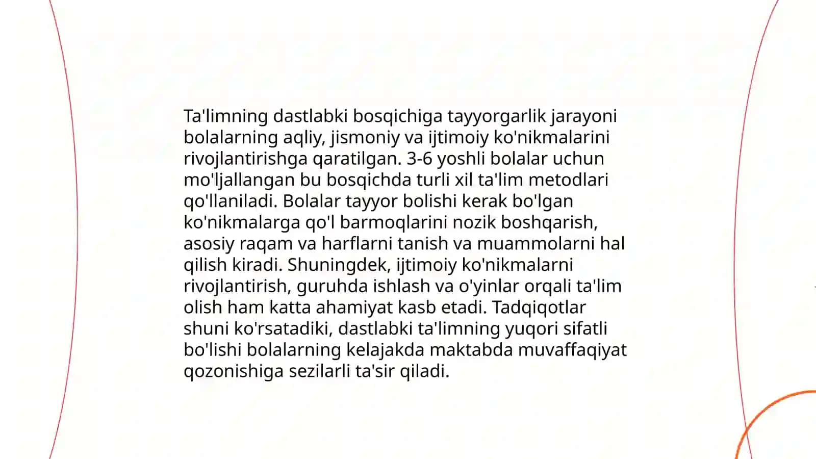 Bolalarni maktabga tayyorlash fanining maqsad va vazifalari 4