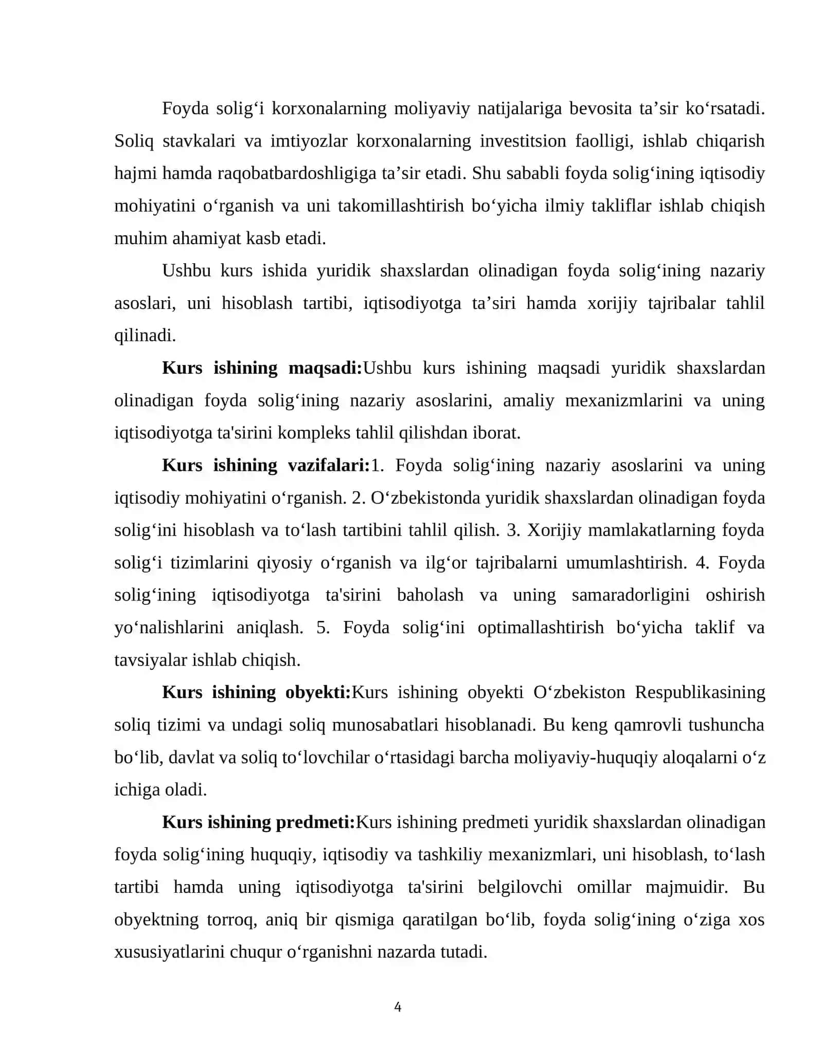 YURIDIK SHAXSLARDAN OLINADIGAN FOYDA SOLIG‘I 4