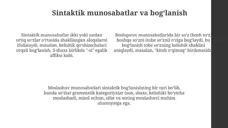 Til birliklari oʻrtasidagi munosabatlar tahlili 4