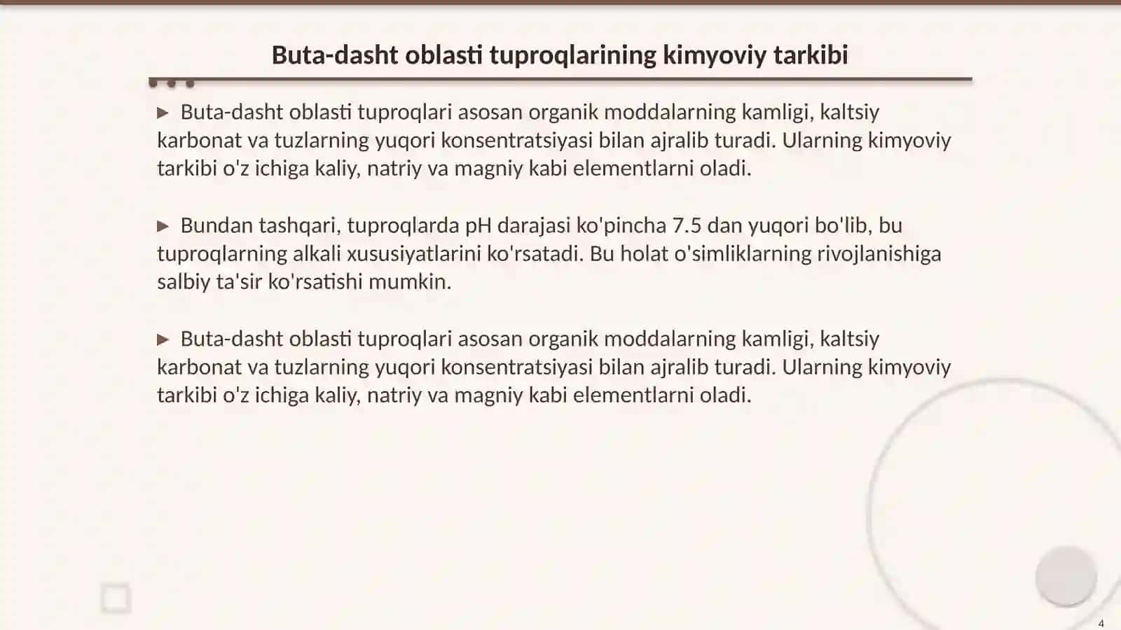 Buta-dasht oblasti tuproqlari 4