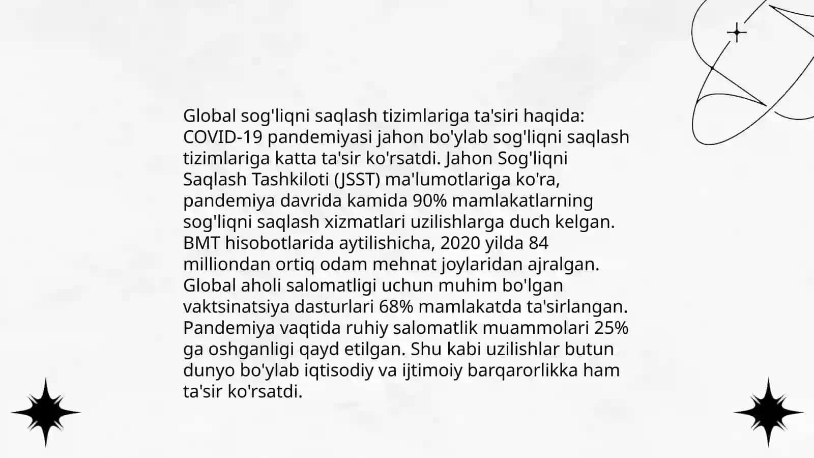 Pandemiya-XXI asrning global muammosi va uning oqibatlari 4