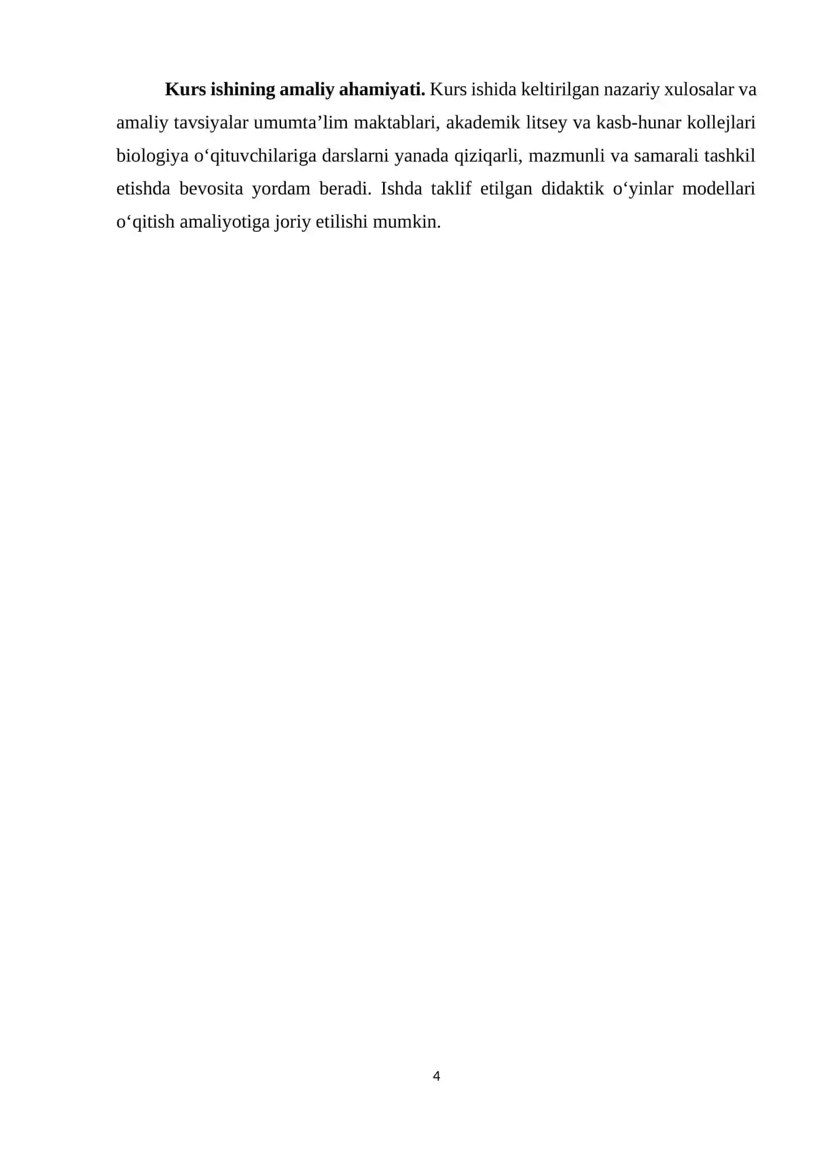 BIOLOGIYA DARSLARIDA DIDAKTIK OʻYINLARNING NAZARIY ASOSLARI 4