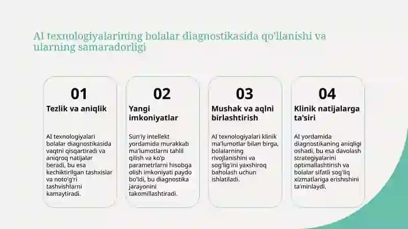 Sun'iy intelektdan foydalanib tekshiruv usullariga yangicha g'oyalarni kiritish tahlil qilish 4