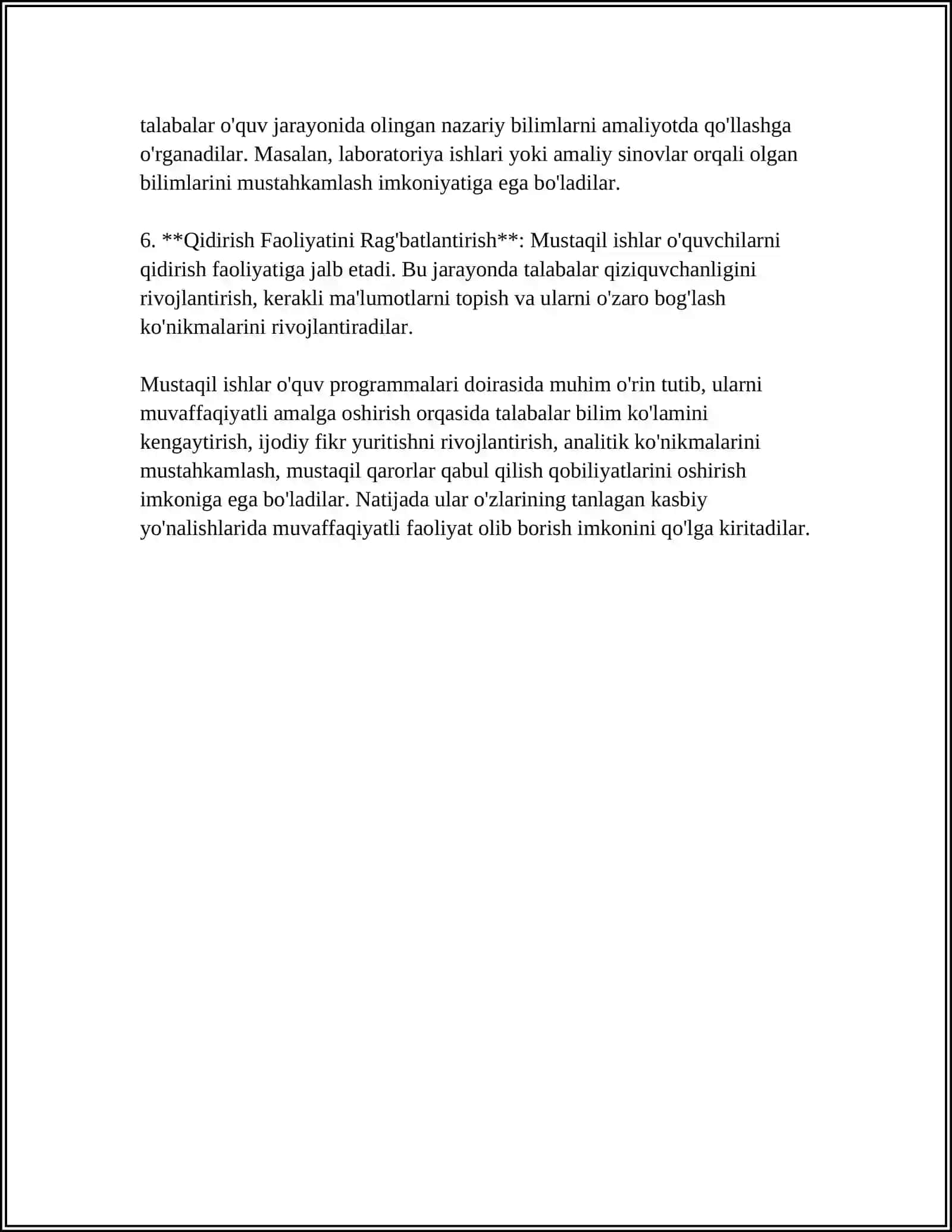 MUSTAQIL ISHLARNING MATAMATIKADAN MUSTAQIL ISHLARINI TASHKIL QILISH METODIKASI 4
