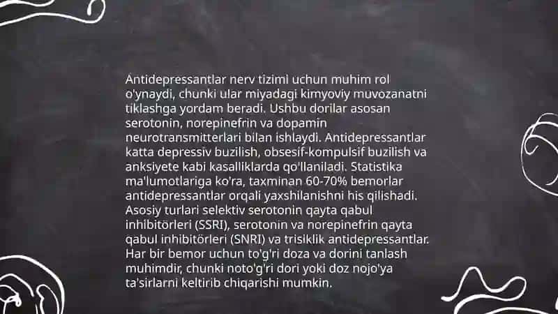 Dori darmonlarni nerv sistemasiga tasir qilishi 4