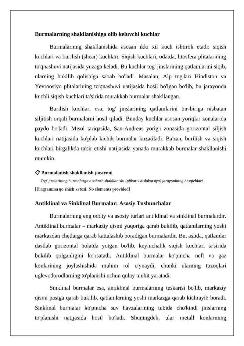 Burmalarning Yotishi (Plikativ Dislokatsiya) 4