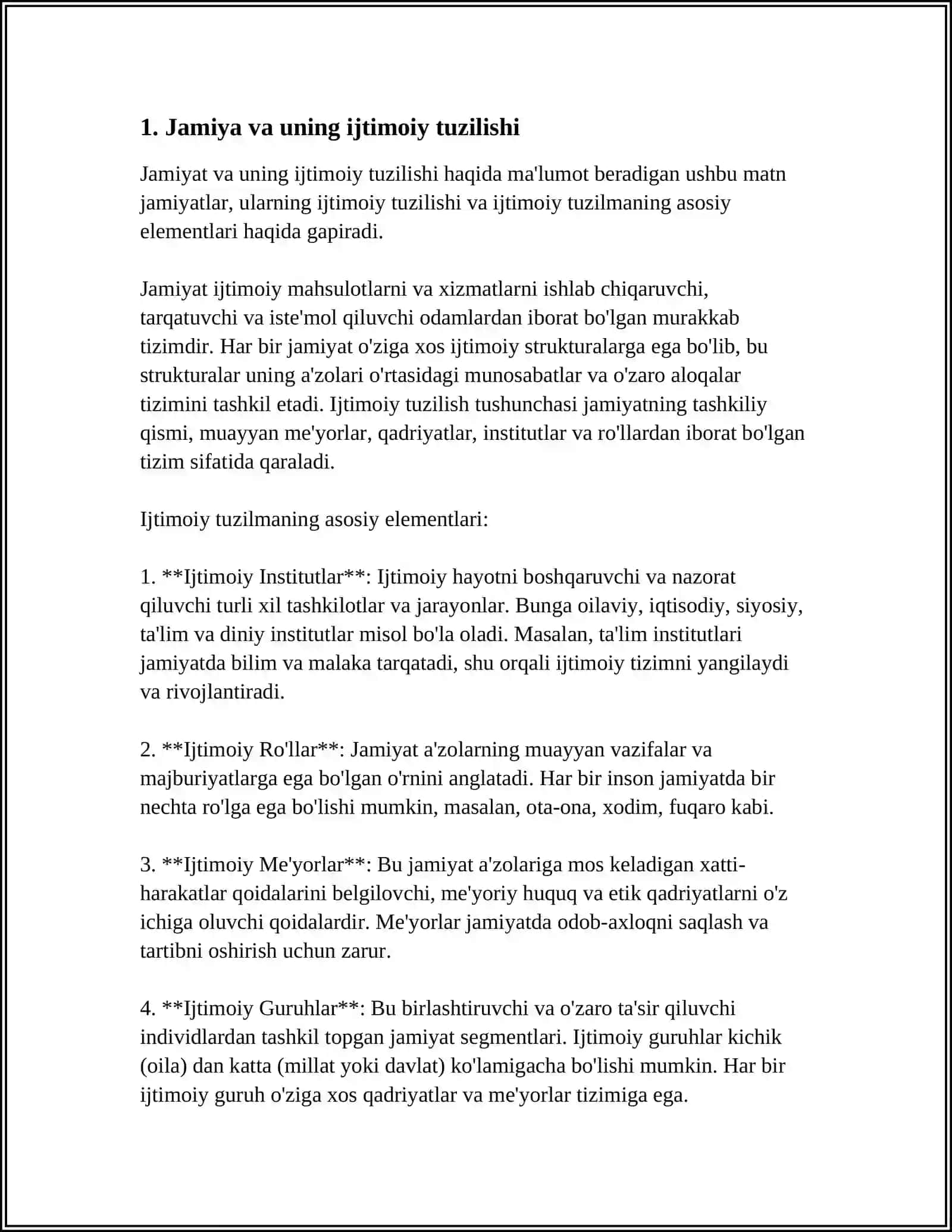 SOTSIOLOGIYADA JAMIYAT VA IJTIMOIY TIZIM TUSHUNCHALARI 4