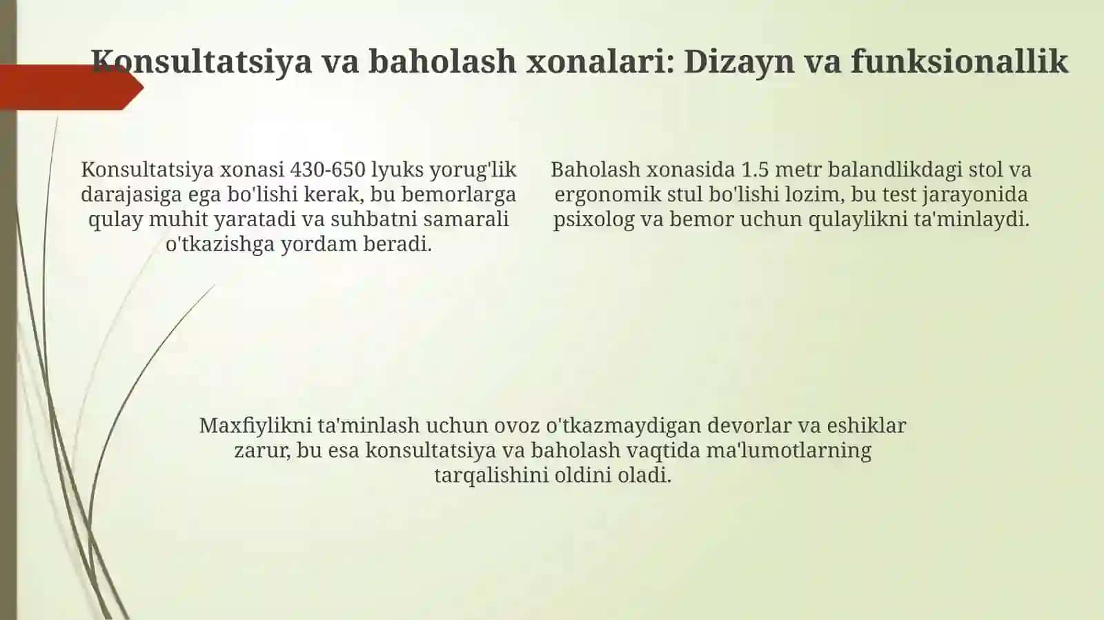 Psixolog ish joyini tashkil qilish 4