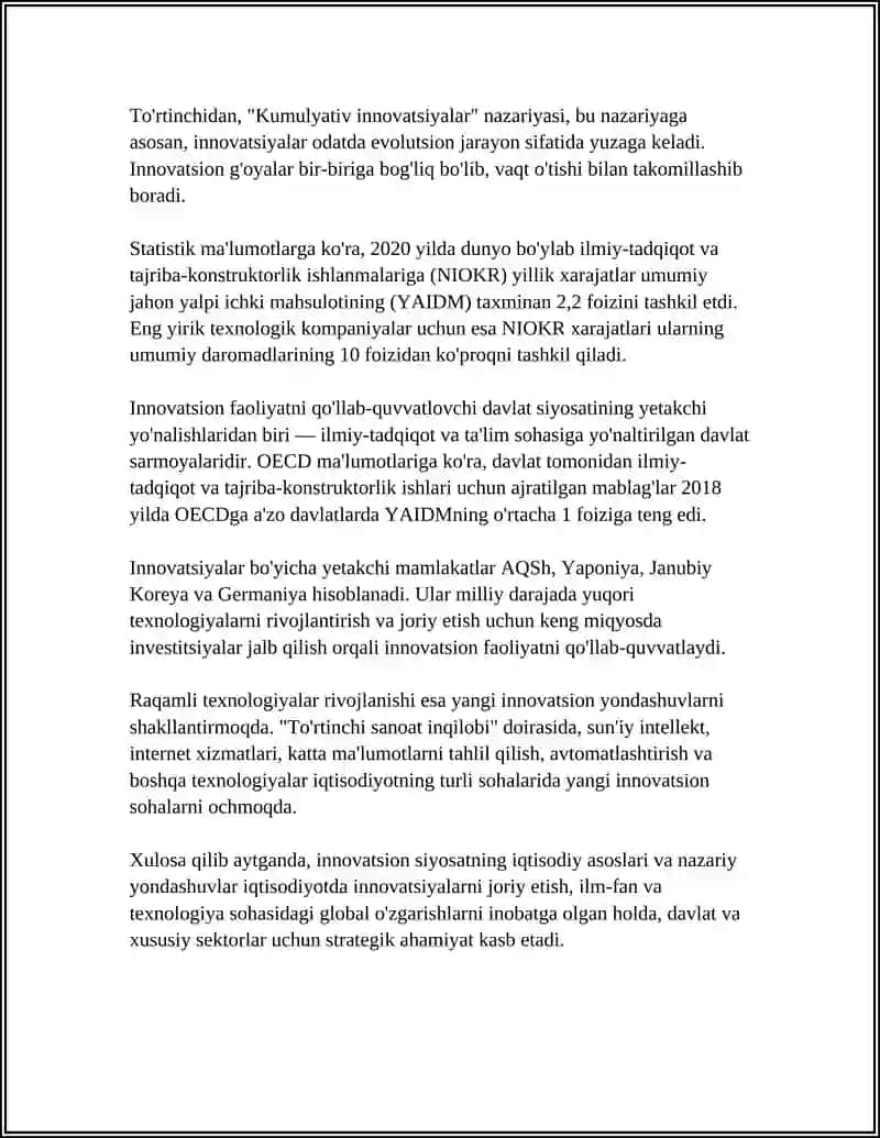 INNOVATSION SIYOSATNING IQTISODIY ASOSLARI 4