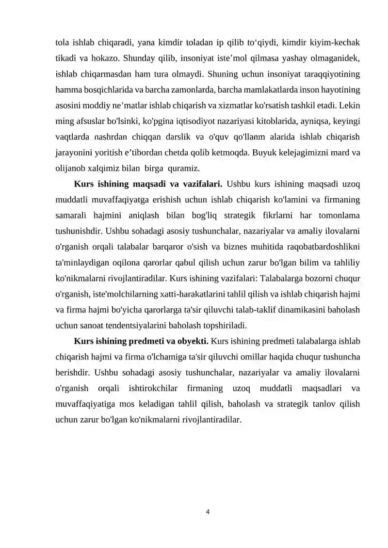 Ishlab Chiqarish Omillari va Jarayonining Mazmuni 4