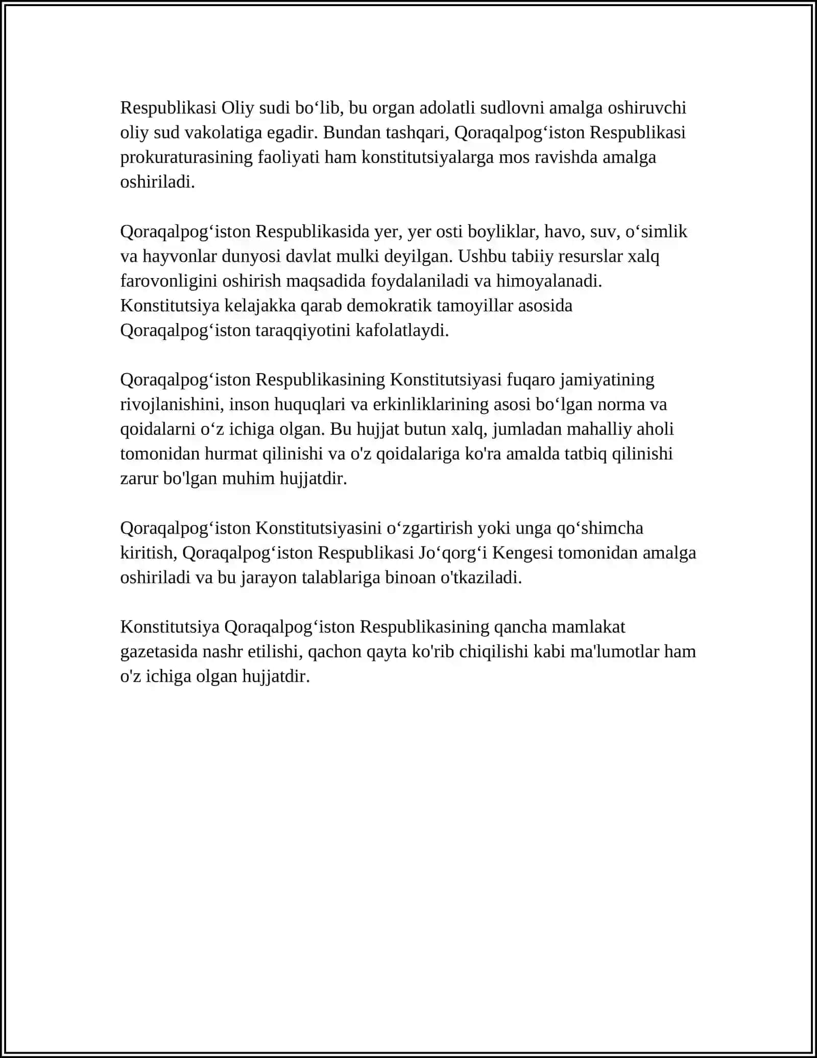 QORAQALPOGʻISTON RESPUBLIKASINING HUQUQIY MAQOMI 4