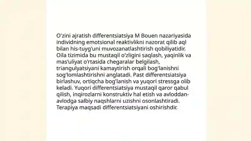 Oila tizim sifatida (M Bouen) 4