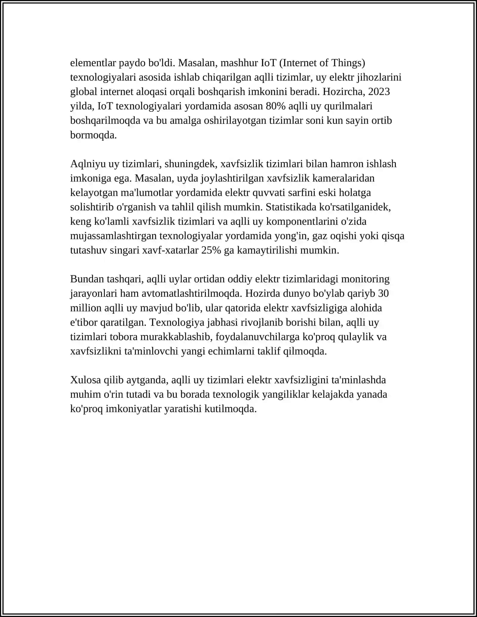 ELEKTR XAVFSIZLIGINI TAMINLOVCHI ZAMONAVIY TEXNIKA TEXNOLOGIYALAR 4