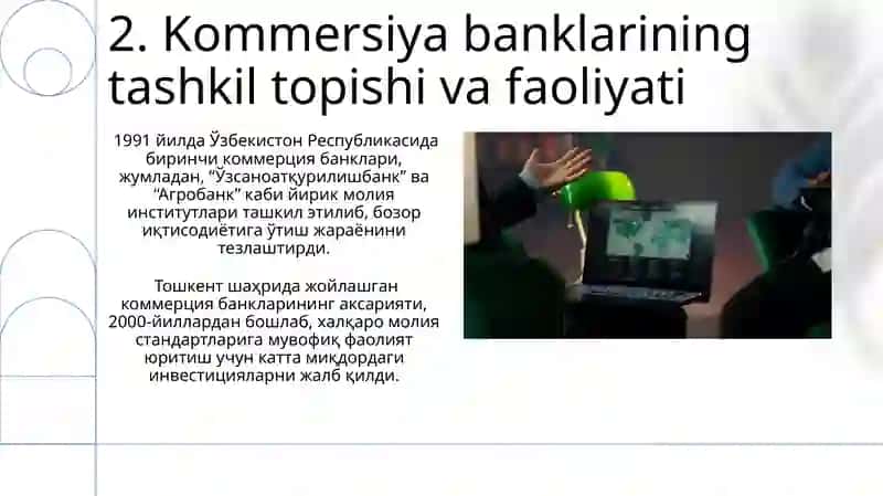 O‘zbekiston Respublikasida bank tiziminingshakllanishi va rivojlanishi 4