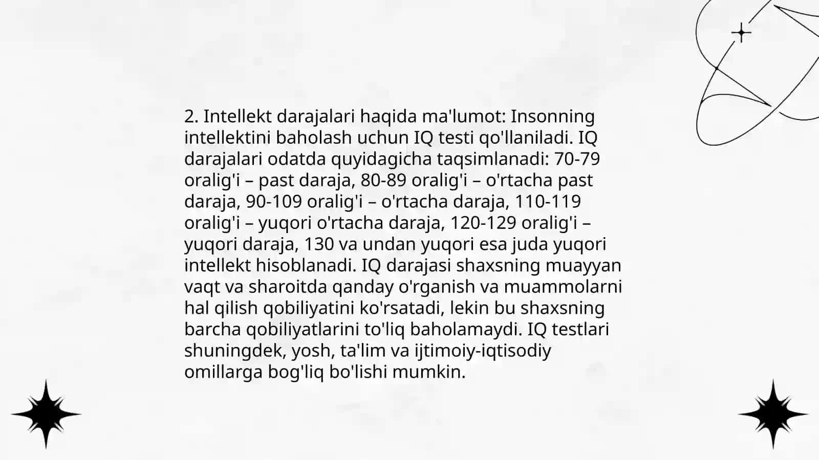 Tafakkur borasidagi psixologik nazariyalar.Intellekt va kreativlik nazariyalari 4