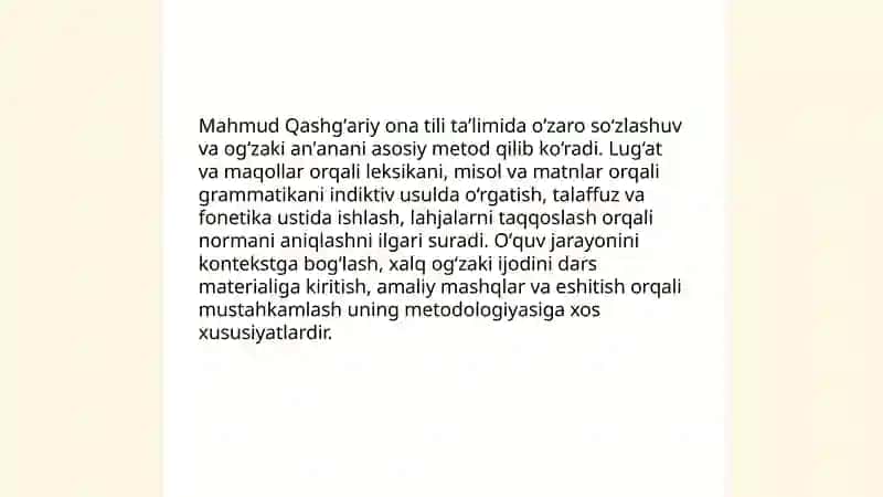 Mahmud Qashgʻariyning pedagogik qarashlari 4