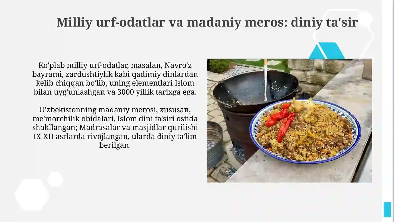 Milliy urf-odatlar va din: o‘zaro aloqadorlik masalalari 4