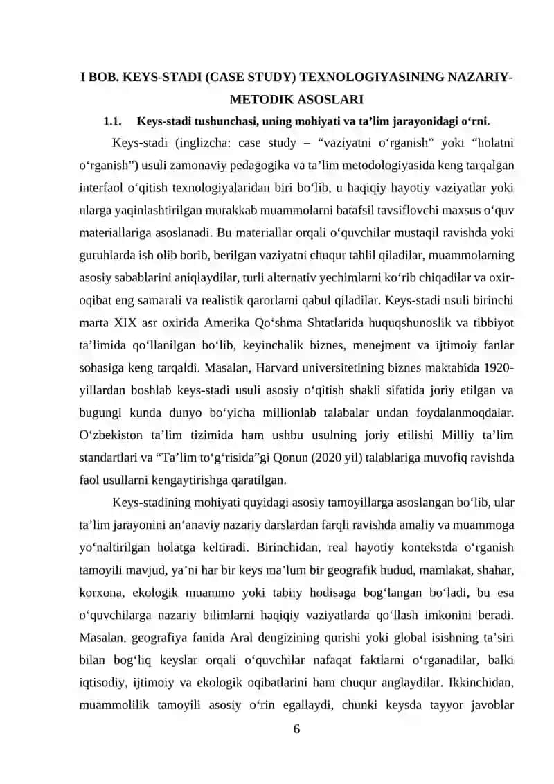 Keys –stadi texnalogiyasidan geografiya darslarida foydalanish yo'llari 4