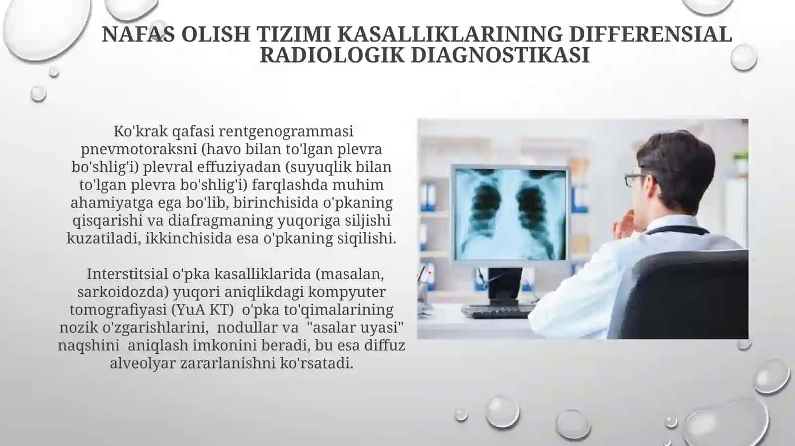 Nafas olish tizimi kasalliklarida turlirentgenologiksindromlar 4