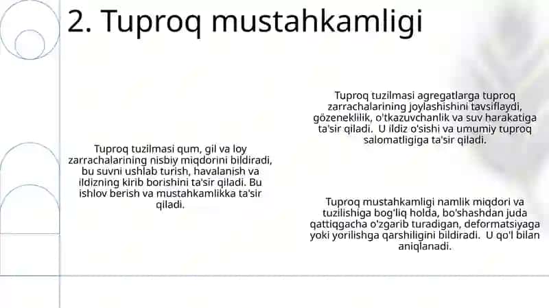 Tuproqning fizik-mexanik xossalari 4