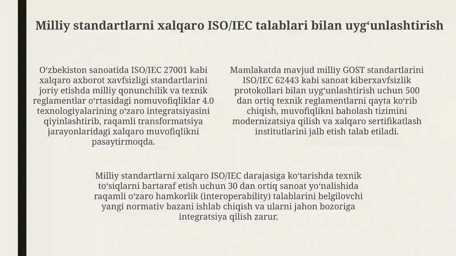 O'zbekistonda Industry 4.0 Standartlashtirish Muammolari 4