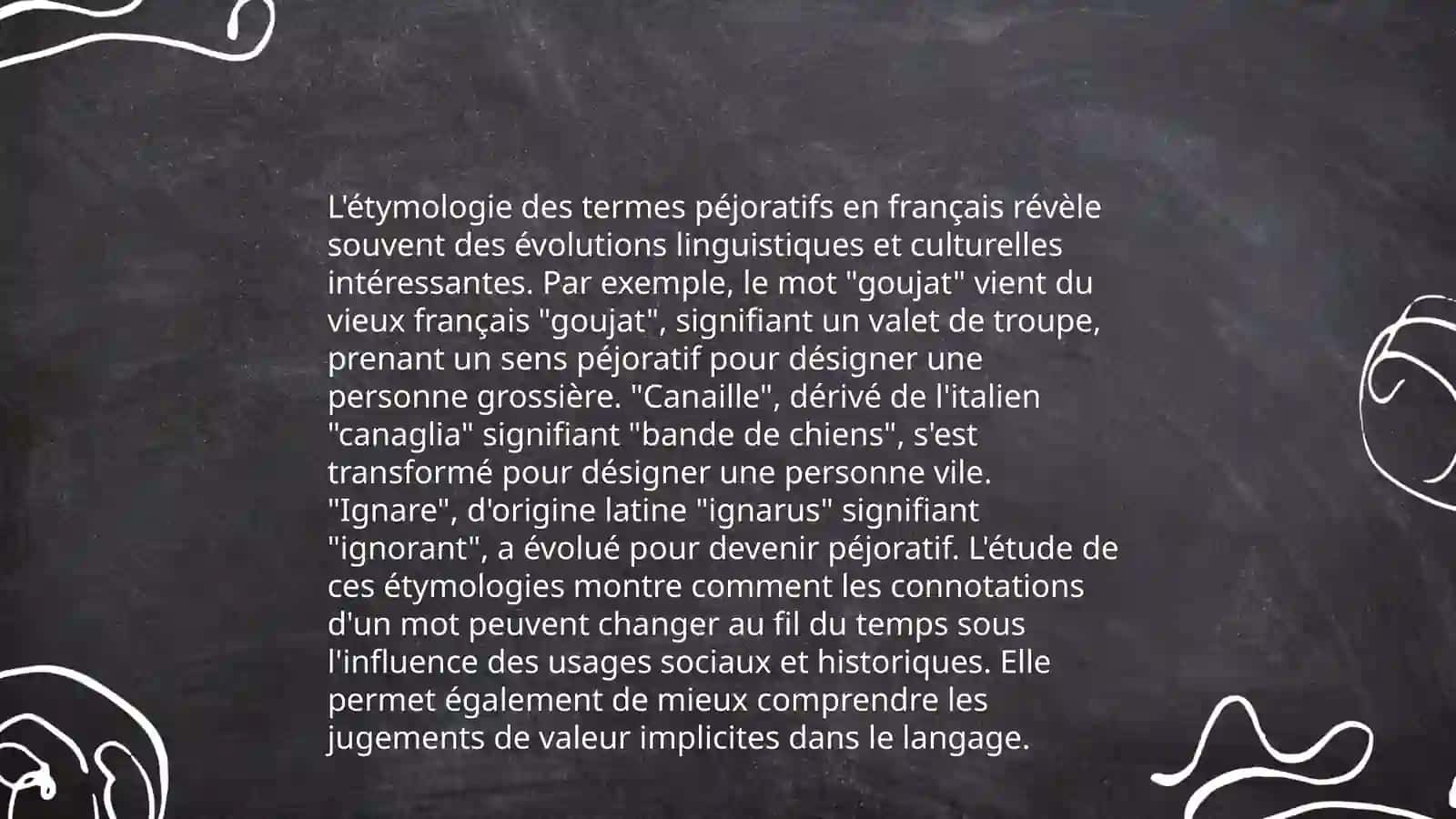 Péjoratifs et mélioratifs.Sens propre et sens figuré 4