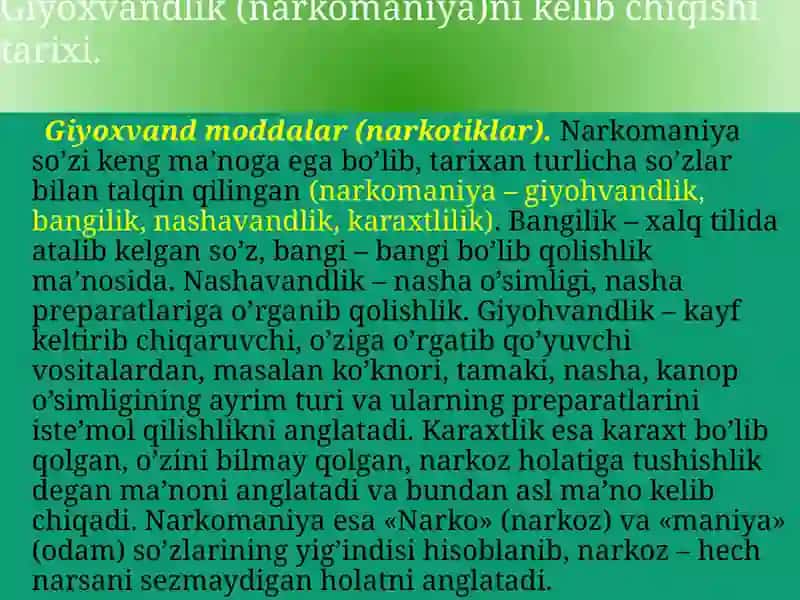 O’SMIRLAR GIYOHVANDLIGINING SABABLARI VA OQIBATLARI 4