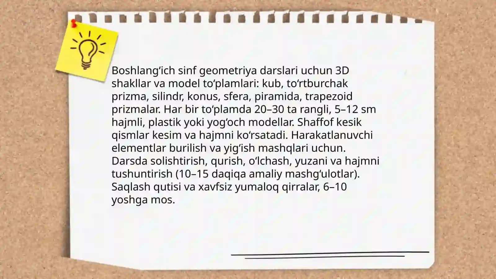 Boshlang’ich sinf matematika darslarida integratsiyalashgan taʼlimga oid ko'rgazmali qurollar yaratish 4