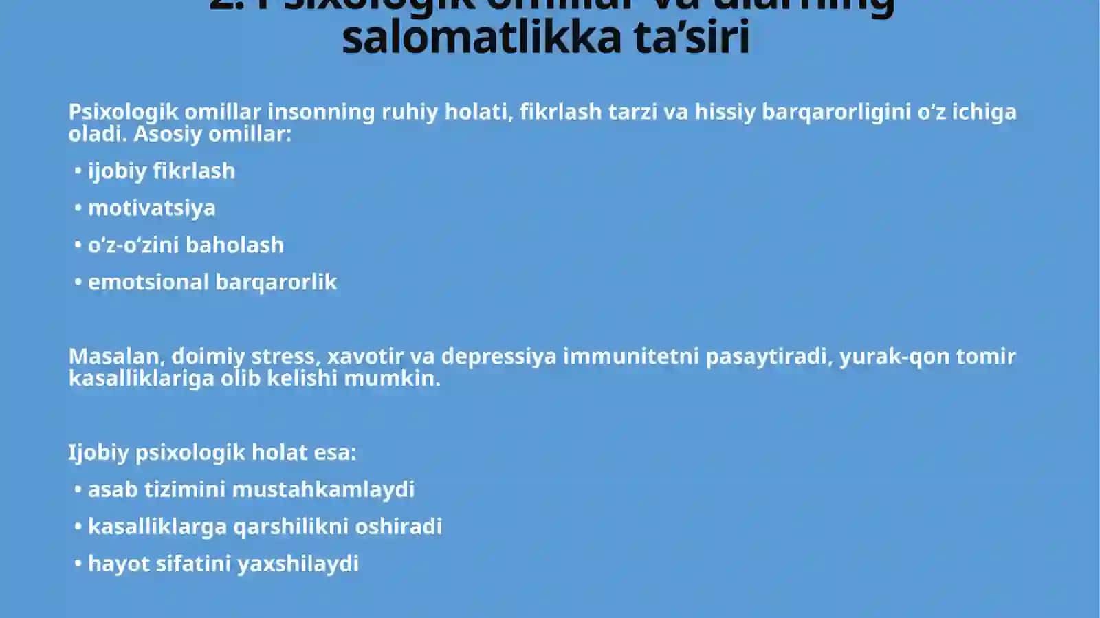 Salomatlikni ta’minlovchi zarur psixologik-pedagogik omillar 4