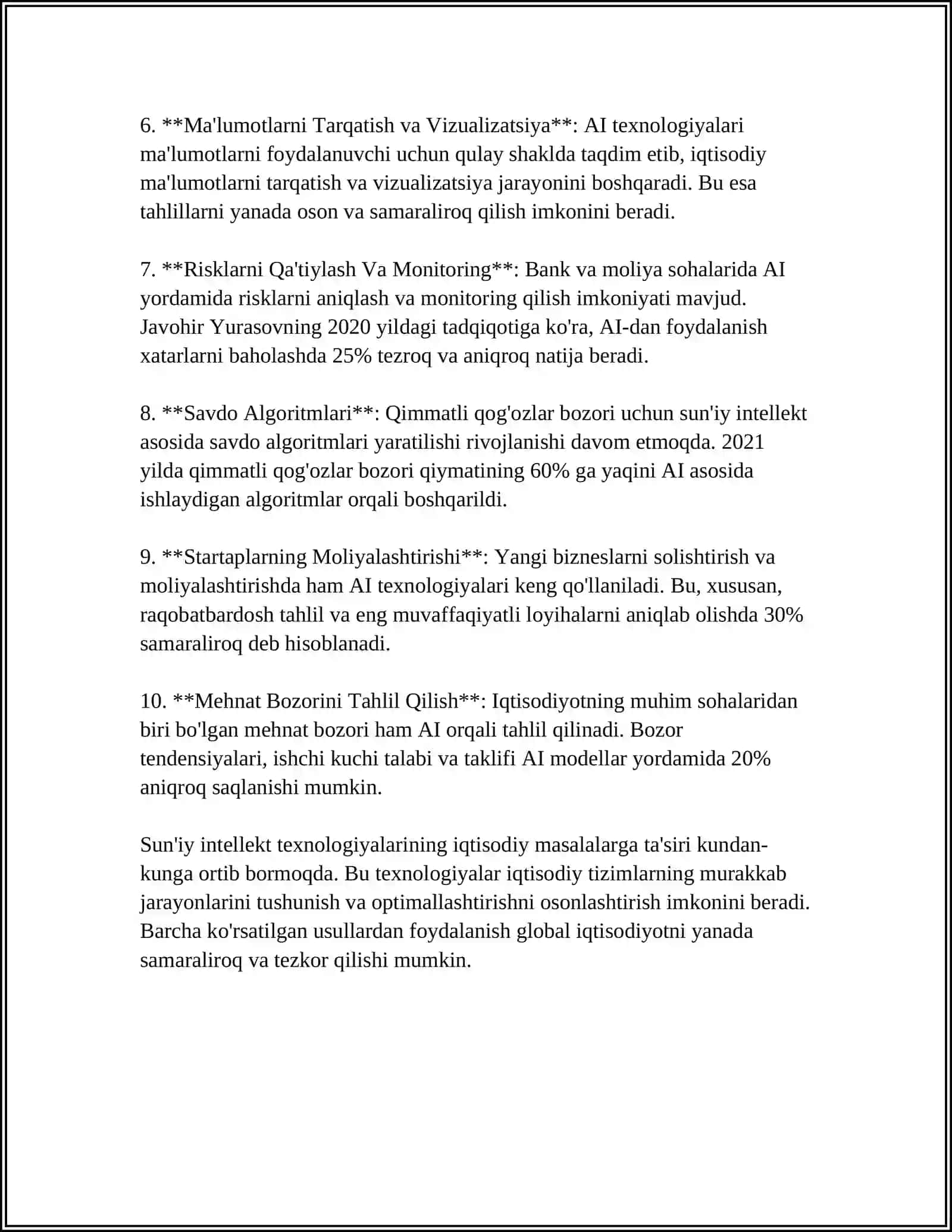 ZAMONAVIY MATN MUHARRIRLARI IQTISODIY MASALALARNI YECHISHDA JADVAL MUHARRIRLARIDAN FOYDALANISH TAQDIMOTLARI 4