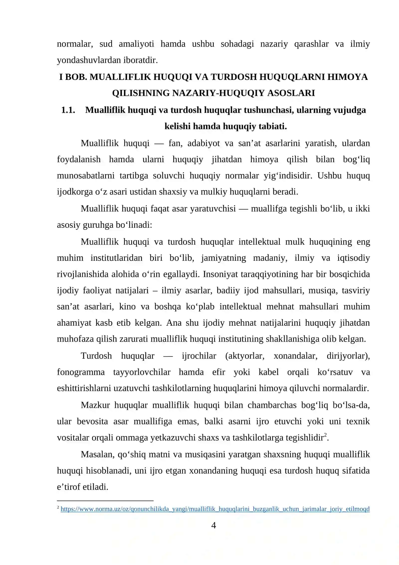 Mualliflik huquqini va turdosh huquqlarini buzganlik uchun jinoiy huquqiy xususiyati 4