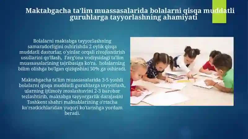 Bolalarni maktabga tayyorlash 4