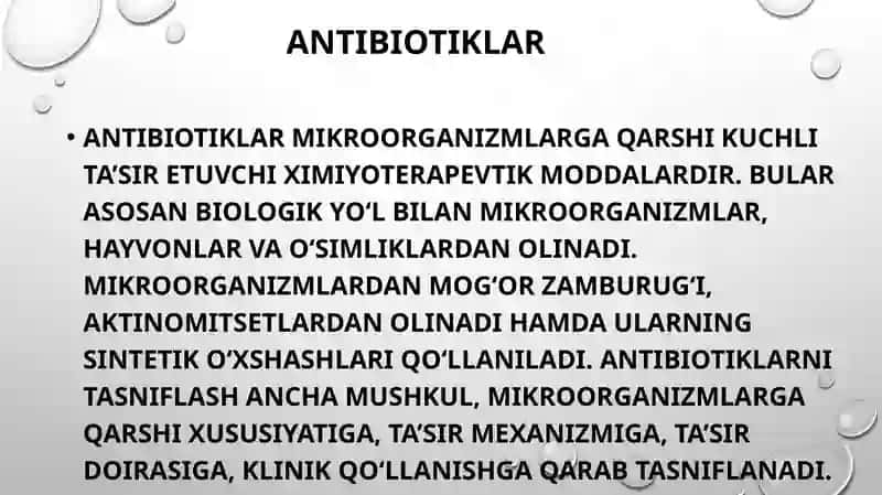 Bakteriyalarning antibiotiklarga chidamli shakllarini paydo bo‘lish mexanizmlari 4