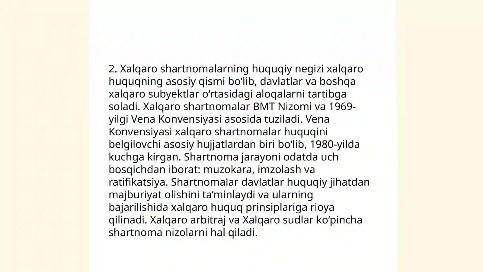 Xalqaro shartnomalar fuqarolik huquqining manbai sifatida 4