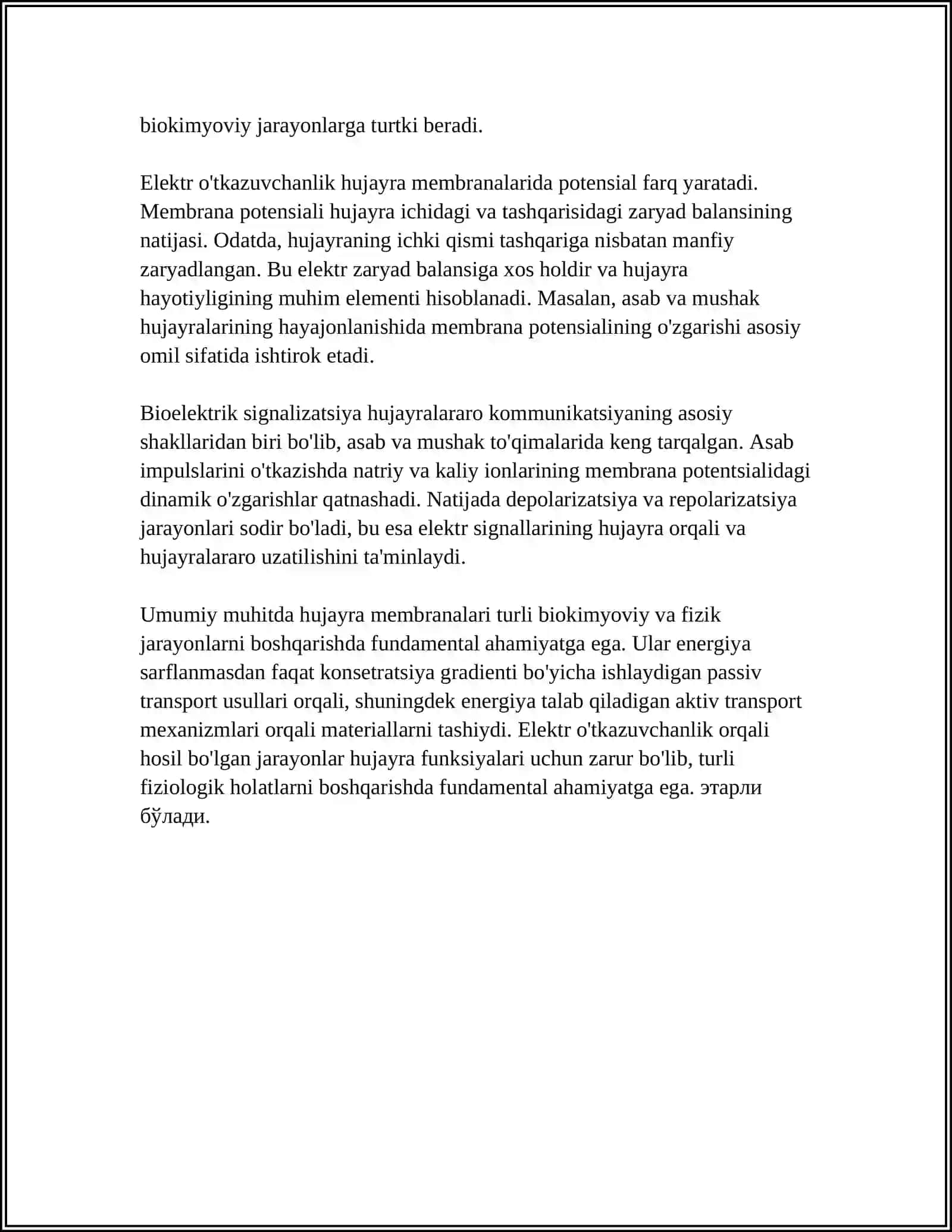 BIOLOGIK TUQIMALARNING ELEKTR UTKAZUVCHANLIGI 4